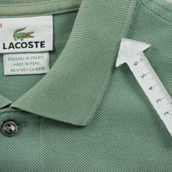 Polo manches courtes homme vert Lacoste Col Polo