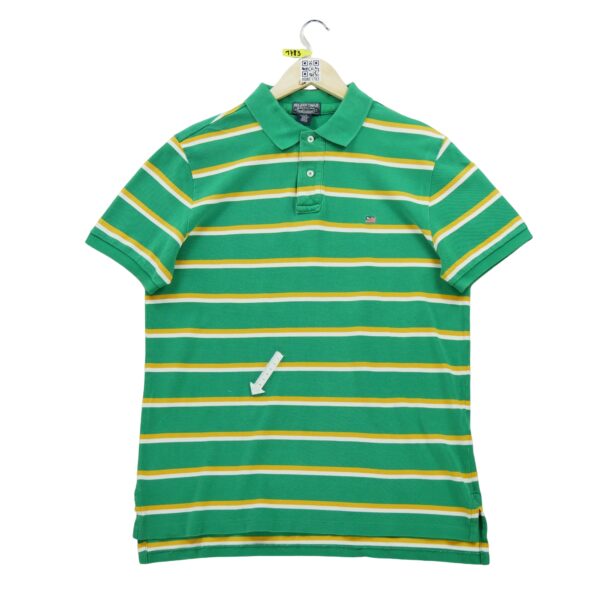 Polo manches courtes homme vert Polo Ralph Lauren Motif a rayures Col Polo