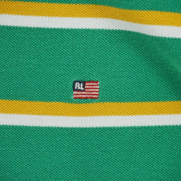 Polo manches courtes homme vert Polo Ralph Lauren Motif a rayures Col Polo