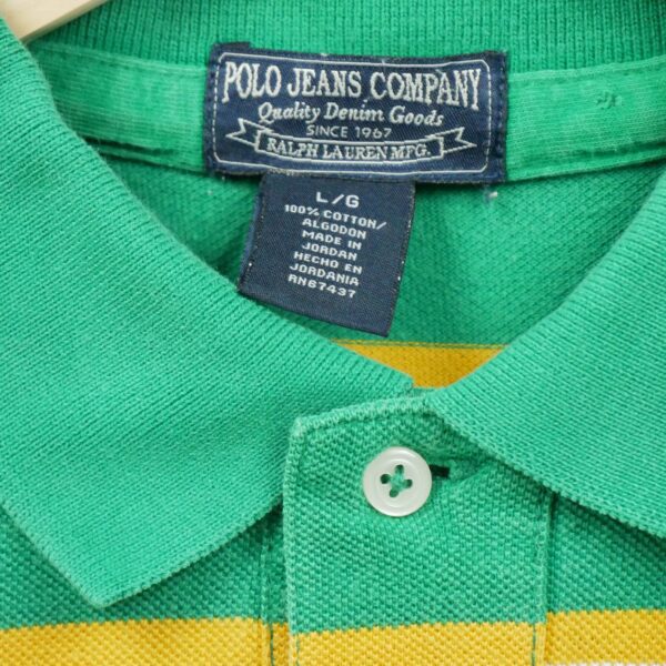Polo manches courtes homme vert Polo Ralph Lauren Motif a rayures Col Polo