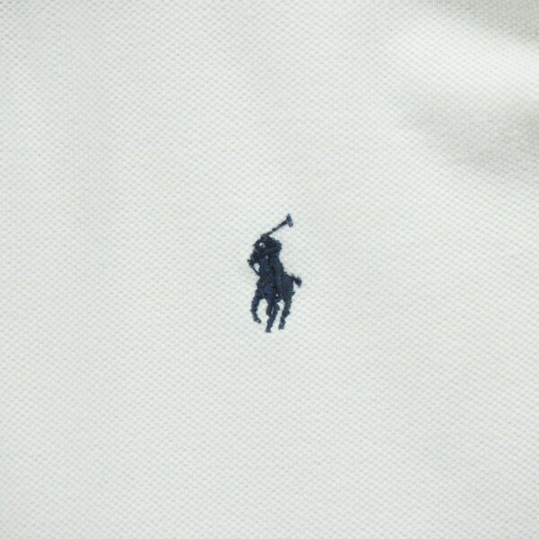 Polo manches longues homme blanc Polo Ralph Lauren Col Polo
