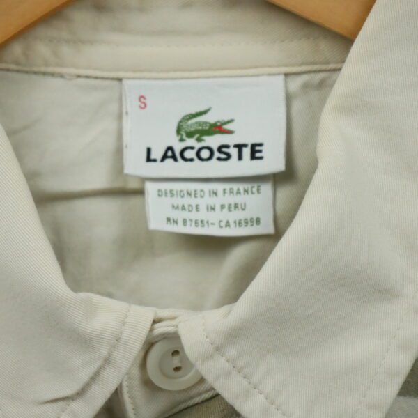 Polo manches longues homme bleu Lacoste Motif a rayures Col Polo