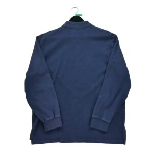 Polo manches longues homme marine Polo Ralph Lauren Col Polo