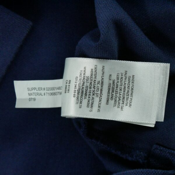 Polo manches longues homme marine Polo Ralph Lauren Col Polo