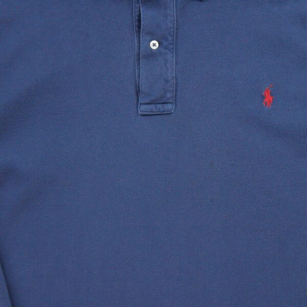 Polo manches longues homme marine Polo Ralph Lauren Col Revert