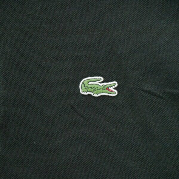 Polo manches longues homme noir Lacoste Col Polo