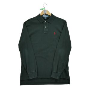 Polo manches longues homme noir Polo Ralph Lauren Col Polo