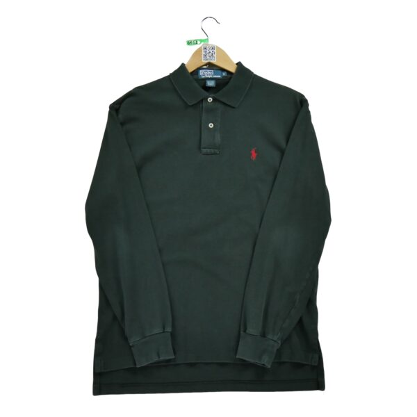 Polo manches longues homme noir Polo Ralph Lauren Col Polo