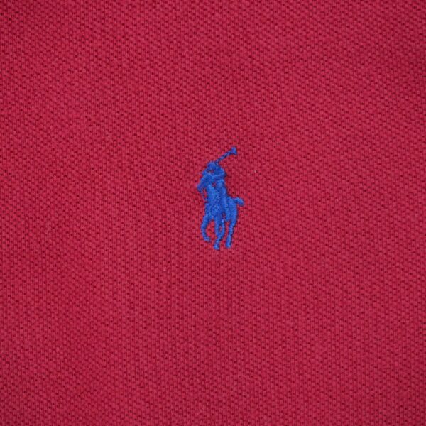 Polo manches longues homme rouge Polo Ralph Lauren Col Polo