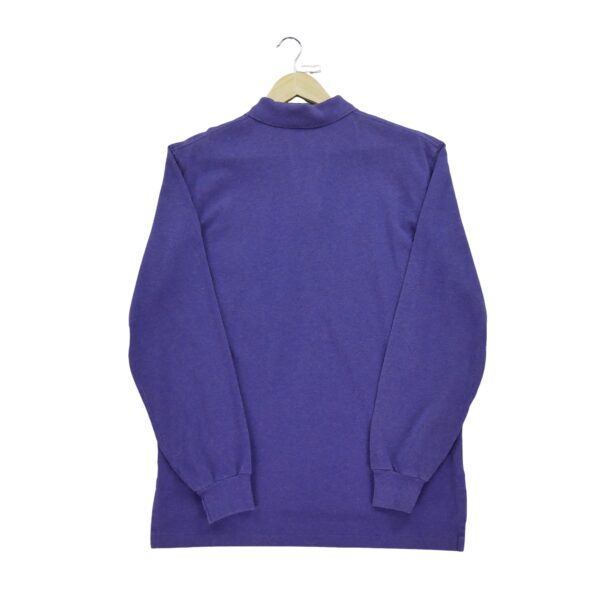 Polo manches longues homme violet Polo Ralph Lauren Col Polo
