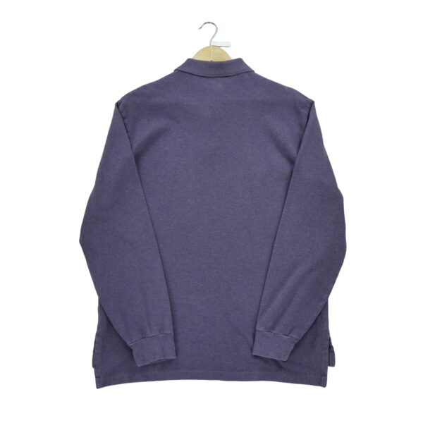 Polo manches longues homme violet Polo Ralph Lauren Motif chine Col Polo