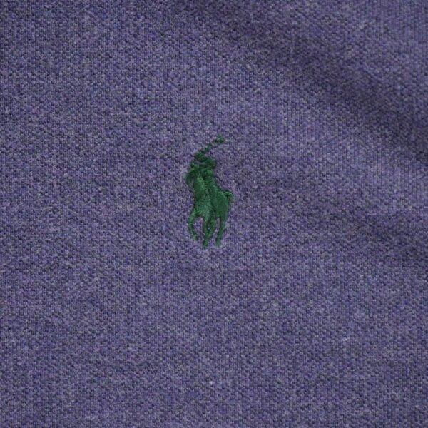 Polo manches longues homme violet Polo Ralph Lauren Motif chine Col Polo