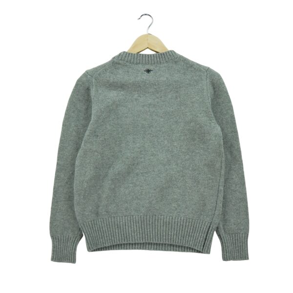 Pull femme manches longues gris Dior Motif imprime Col Rond