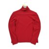 Pull femme manches longues rouge Polo Ralph Lauren Col Roule