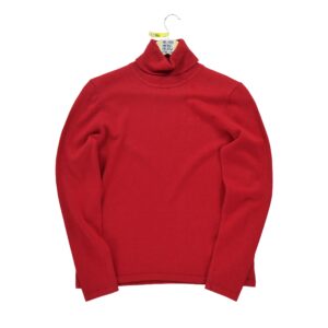Pull femme manches longues rouge Polo Ralph Lauren Col Roule