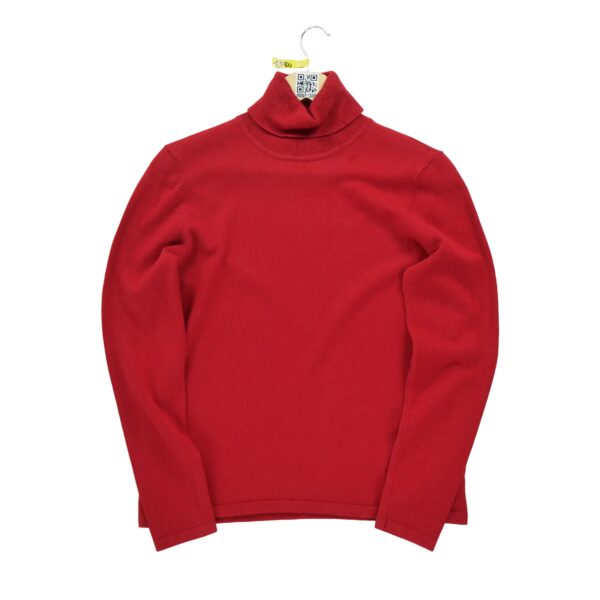 Pull femme manches longues rouge Polo Ralph Lauren Col Roule