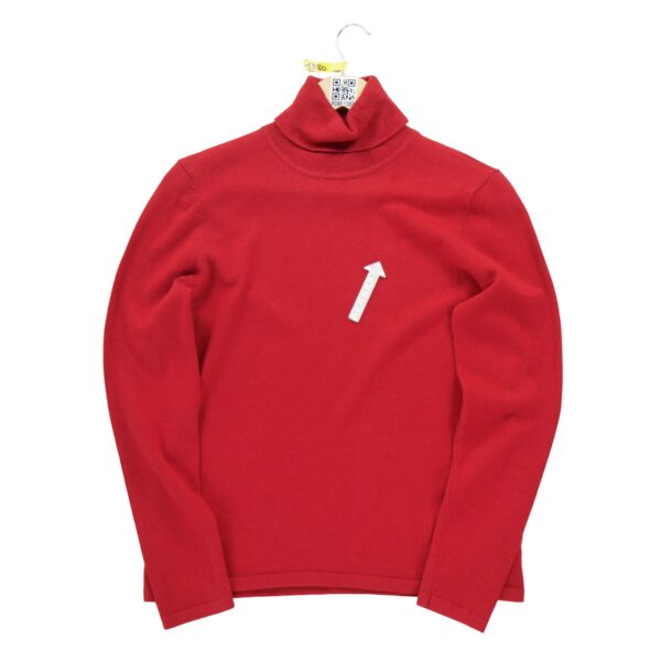 Pull femme manches longues rouge Polo Ralph Lauren Col Roule