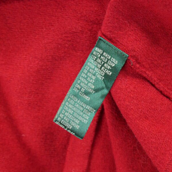 Pull femme manches longues rouge Polo Ralph Lauren Col Roule
