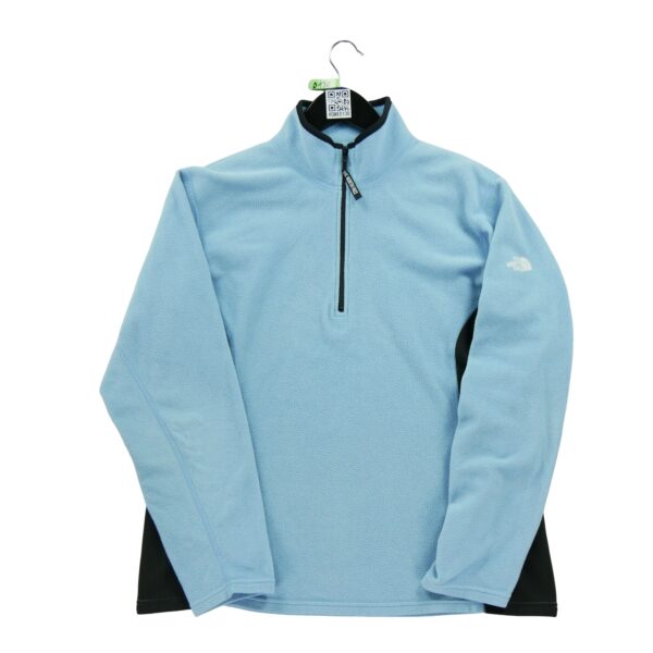 Pull polaires femme manches longues bleu clair The North Face Col Montant