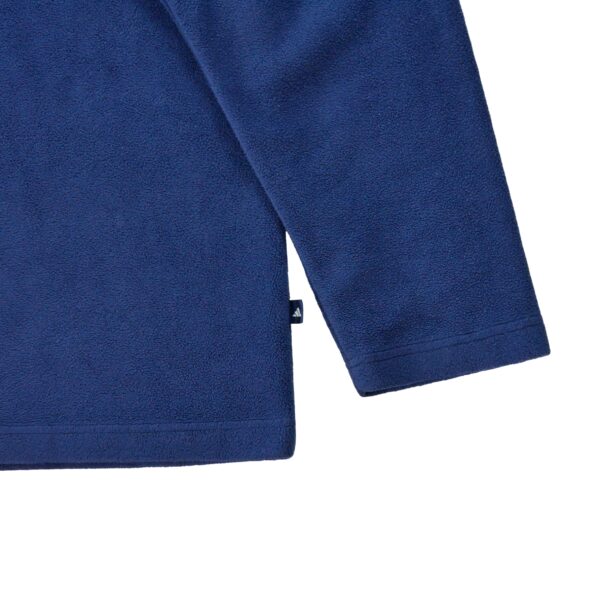 Pull polaires homme manches longues bleu Adidas Col Rond