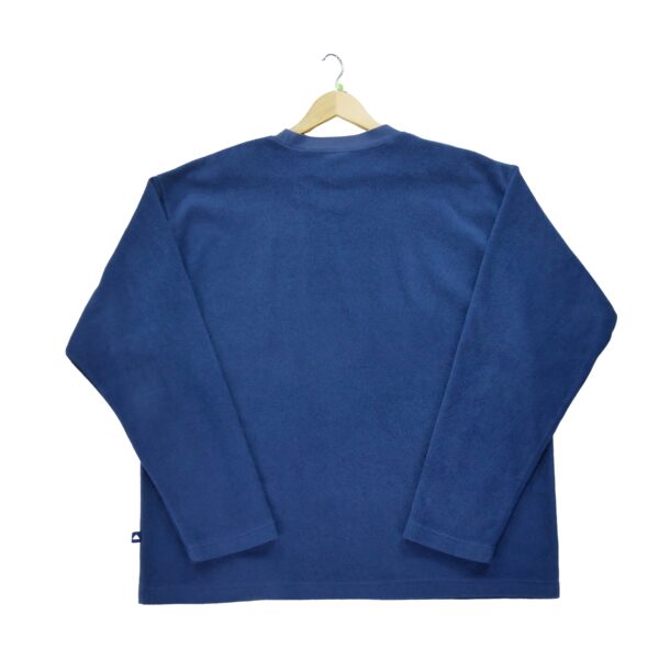 Pull polaires homme manches longues bleu Adidas Col Rond