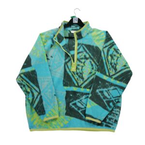 Pull polaires homme manches longues bleu Adidas Motif imprime Col Montant
