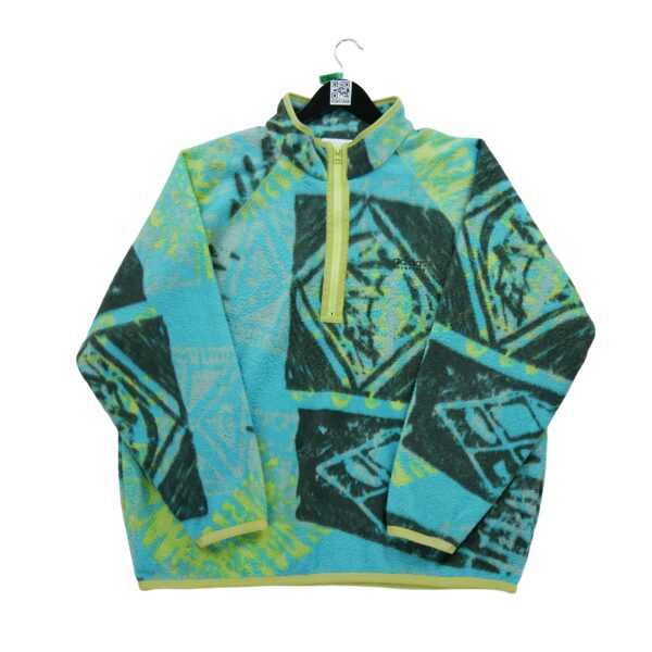 Pull polaires homme manches longues bleu Adidas Motif imprime Col Montant