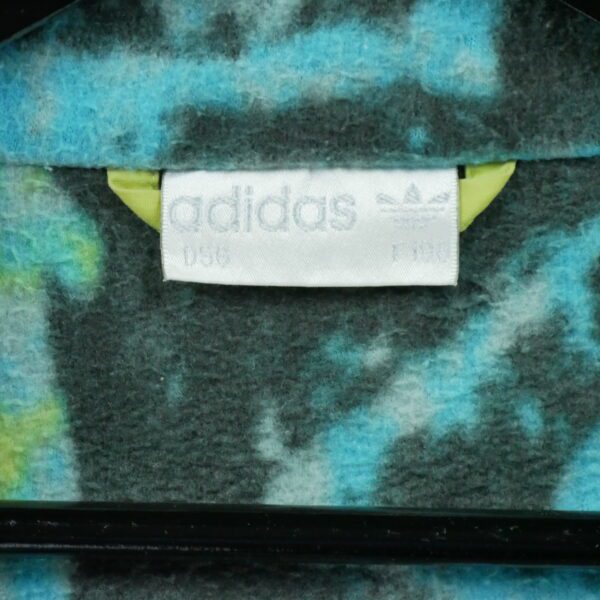 Pull polaires homme manches longues bleu Adidas Motif imprime Col Montant