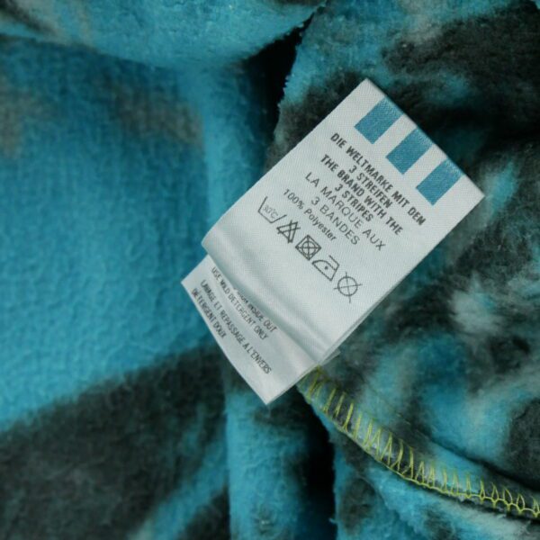 Pull polaires homme manches longues bleu Adidas Motif imprime Col Montant