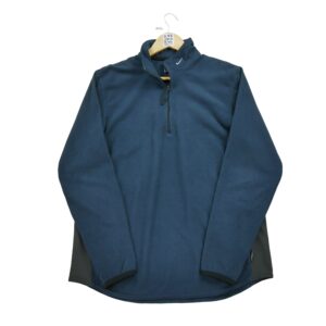 Pull polaires homme manches longues marine Nike Col Montant