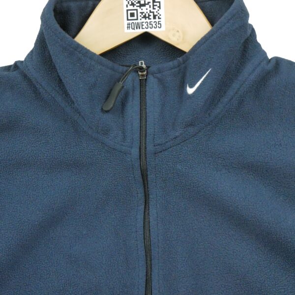 Pull polaires homme manches longues marine Nike Col Montant