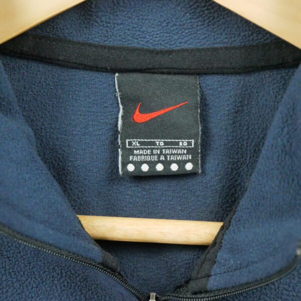 Pull polaires homme manches longues marine Nike Col Montant