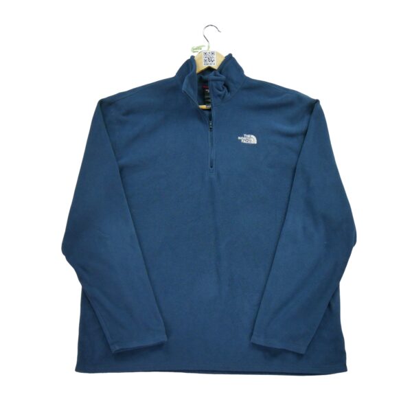 Pull polaires homme manches longues marine The North Face Col Montant