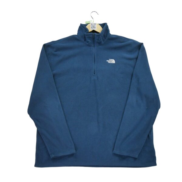 Pull polaires homme manches longues marine The North Face Col Montant
