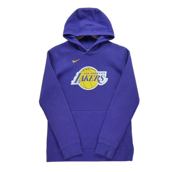 Sweat a capuche enfant manches longues violet Nike Motif imprime Col Rond Equipe Los Angeles Lakers