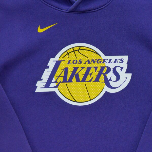 Sweat a capuche enfant manches longues violet Nike Motif imprime Col Rond Equipe Los Angeles Lakers