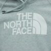 Sweat a capuche femme manches longues gris The North Face Col Rond