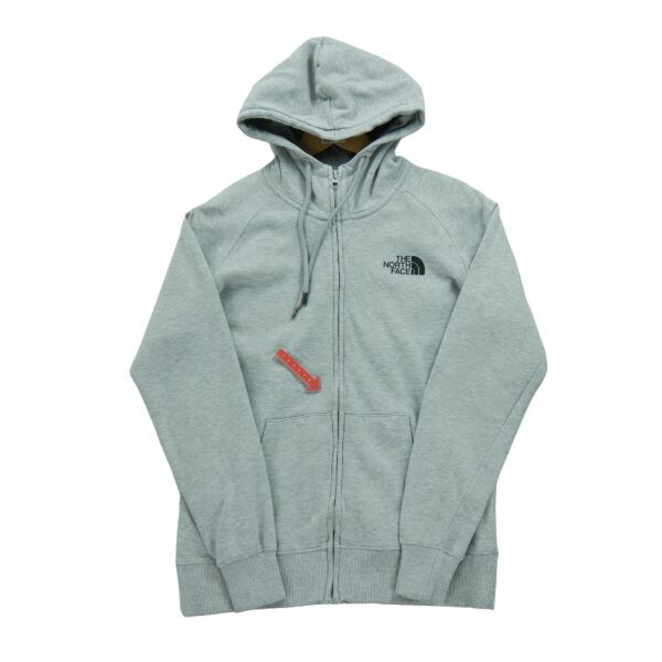 Sweat a capuche femme manches longues gris The North Face Motif chine Col Montant