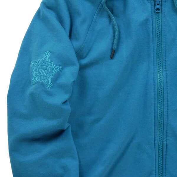 Sweat a capuche femme manches longues turquoise The North Face Col Rond