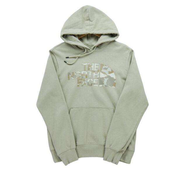 Sweat a capuche homme manches longues beige The North Face Motif imprime Col Rond