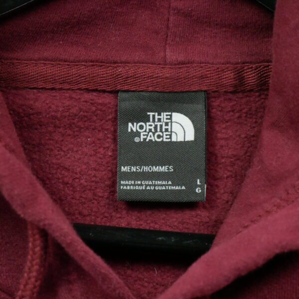 Sweat a capuche homme manches longues bordeaux The North Face Motif imprime Col Rond