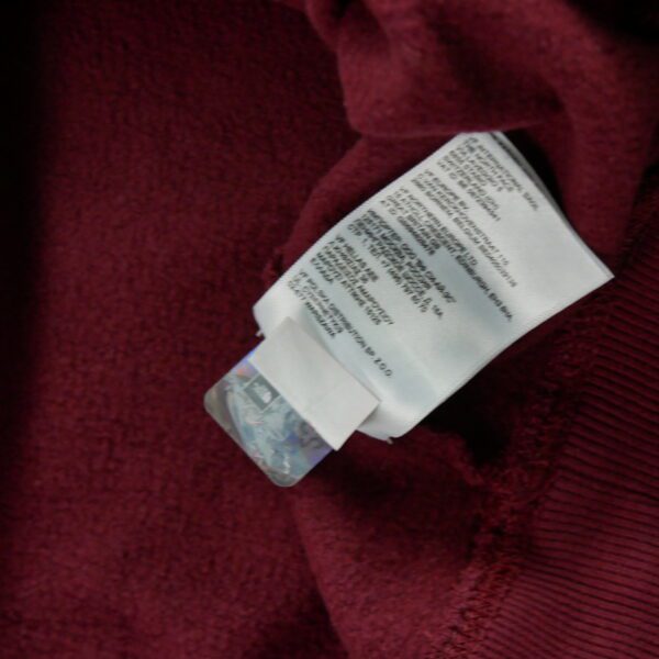 Sweat a capuche homme manches longues bordeaux The North Face Motif imprime Col Rond