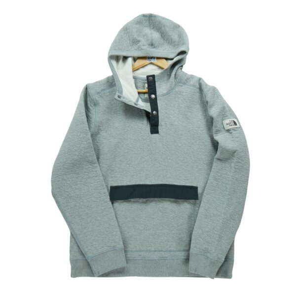 Sweat a capuche homme manches longues gris The North Face Col Montant