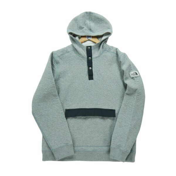 Sweat a capuche homme manches longues gris The North Face Col Montant