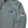 Sweat a capuche homme manches longues gris The North Face Motif chine Col Rond