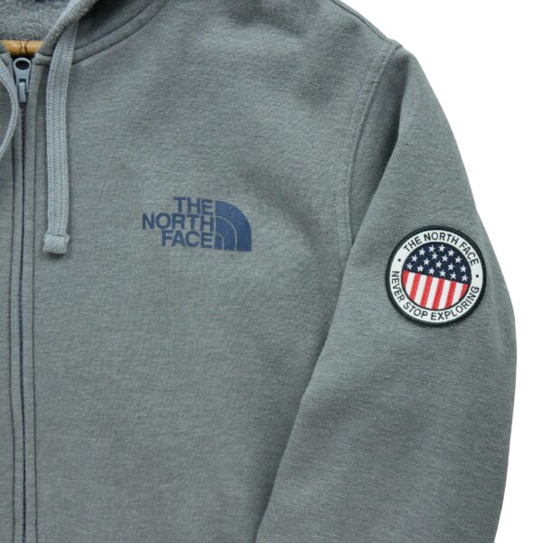 Sweat a capuche homme manches longues gris The North Face Motif chine Col Rond