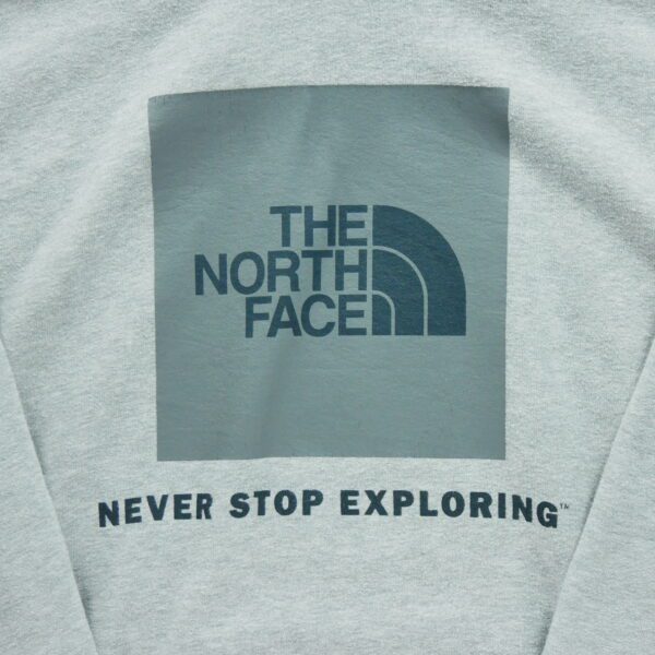 Sweat a capuche homme manches longues gris The North Face Motif chine Col Rond