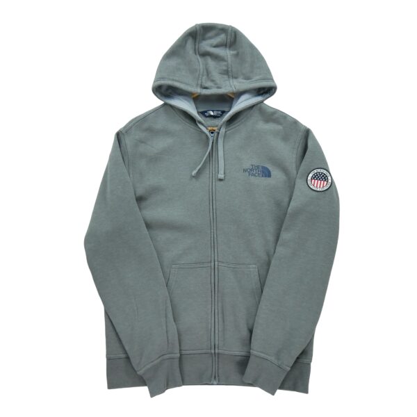 Sweat a capuche homme manches longues gris The North Face Motif chine Col Rond