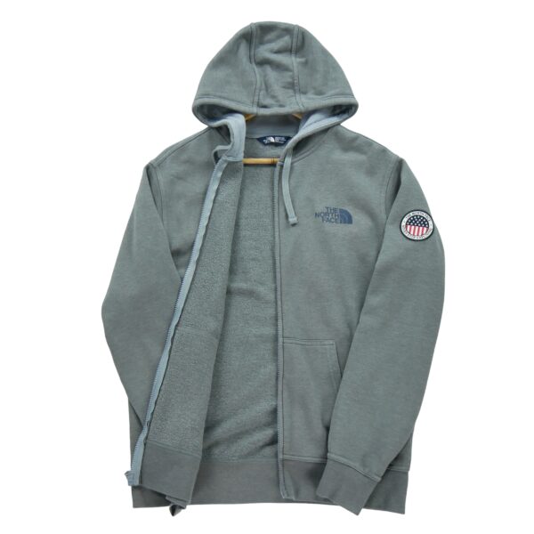 Sweat a capuche homme manches longues gris The North Face Motif chine Col Rond