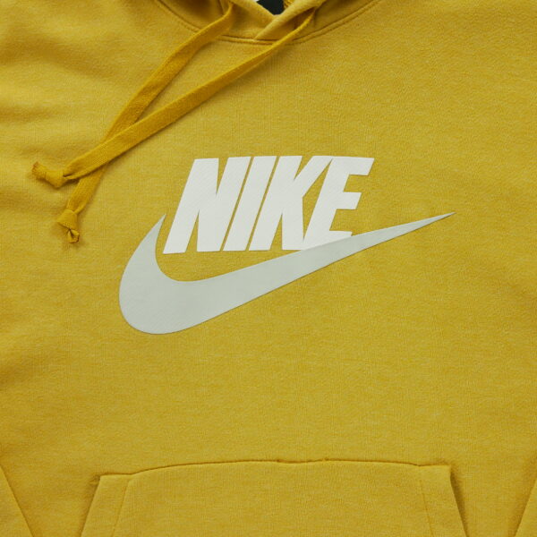 Sweat a capuche homme manches longues jaune Nike Col Rond
